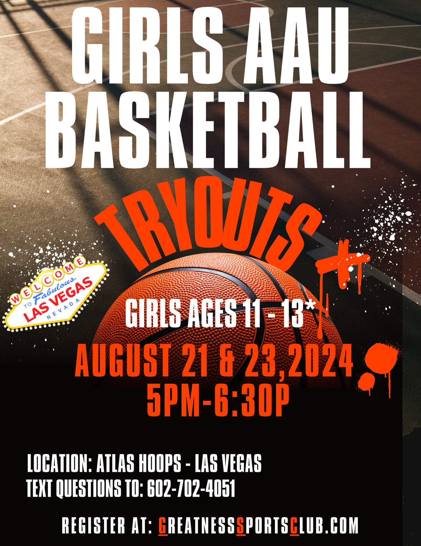 Tryout Registration: 6th grade Girls AAU Fall/ Winter 2024 Team